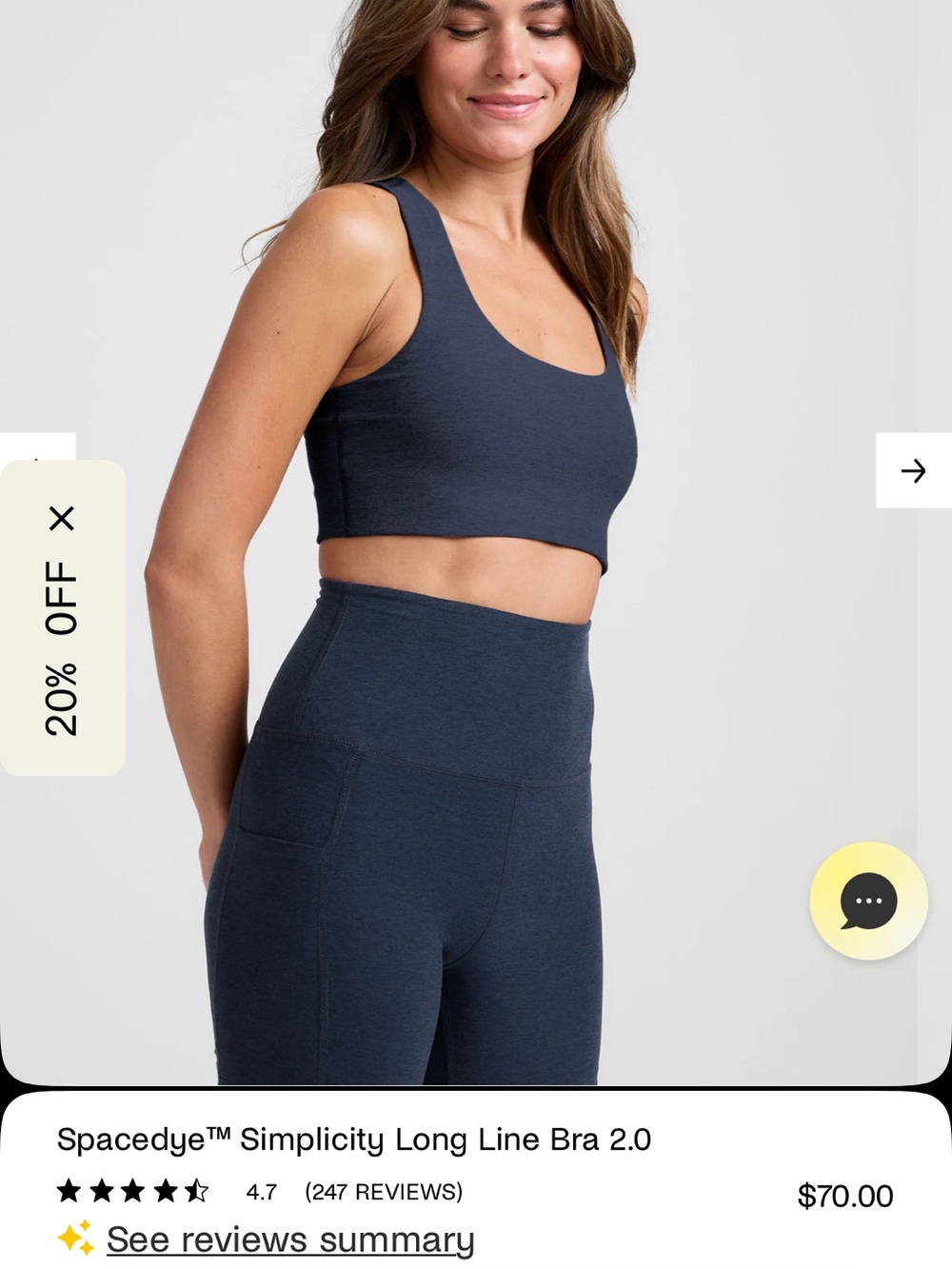 Beyond Yoga Navy Spacedye Matching Set